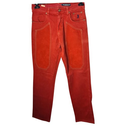 Pre-owned Jeckerson Trousers In Red
