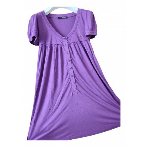 Pre-owned Liujo Mini Dress In Purple