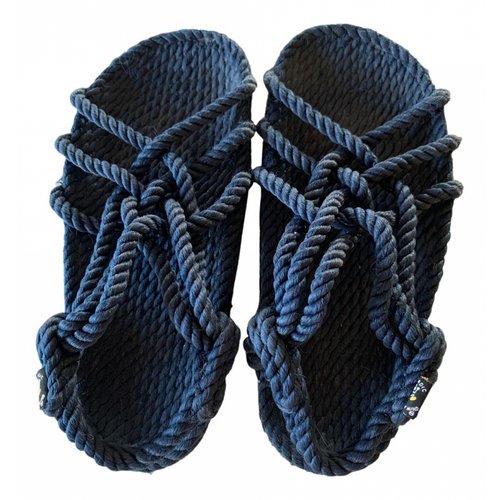 Pre-owned Nomadic State Of Mind Cloth Sandal In Blue