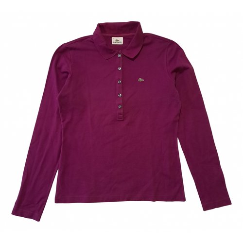 Pre-owned Lacoste Top In Purple