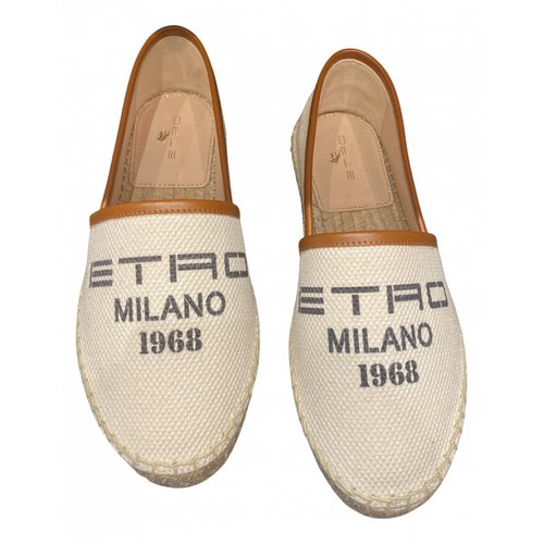 Pre-owned Etro Leather Espadrilles In Beige