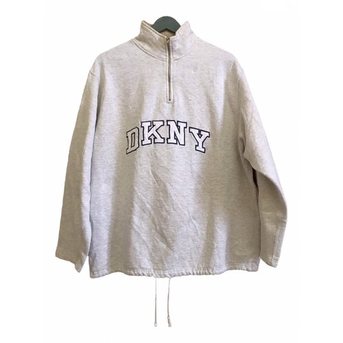 Pre-owned Dkny Sweatshirt In Grey