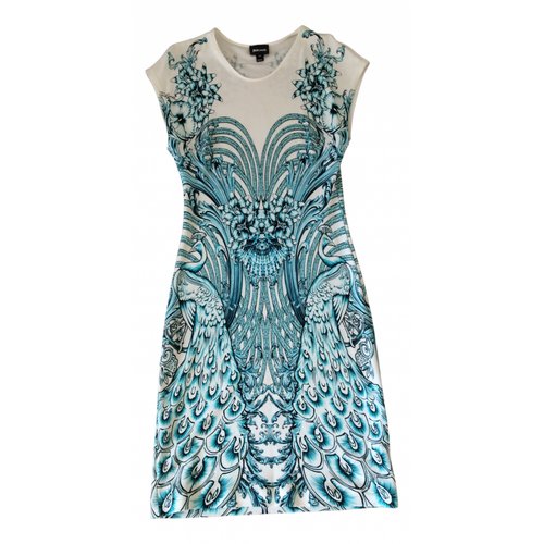 Pre-owned Just Cavalli Mid-length Dress In White