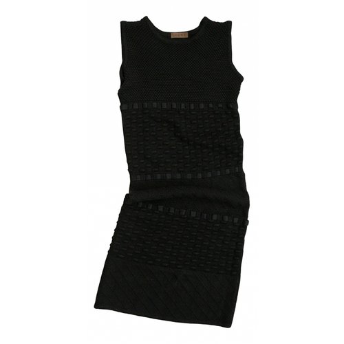Pre-owned Loewe Cashmere Mid-length Dress In Black