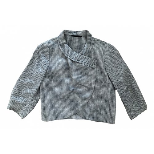 Pre-owned Hugo Boss Linen Short Vest In Grey