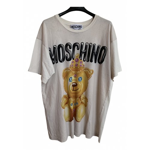 Pre-owned Moschino T-shirt In Beige