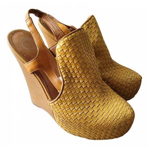 Pre-owned Jeffrey Campbell Leather Heels In Yellow