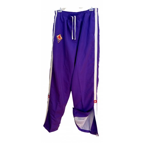 Pre-owned Lotto Trousers In Purple