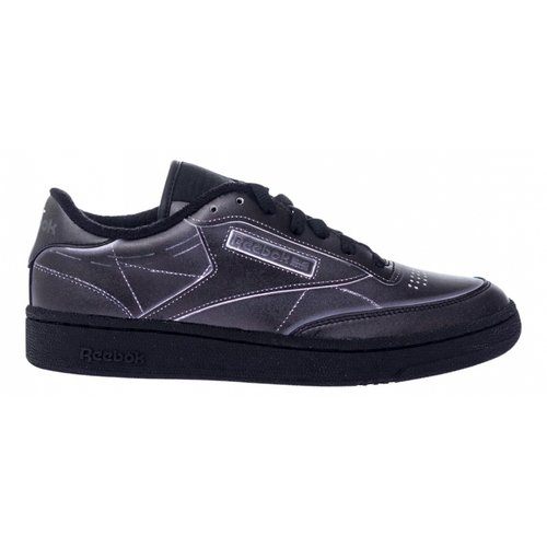 Pre-owned Maison Margiela Leather Trainers In Black