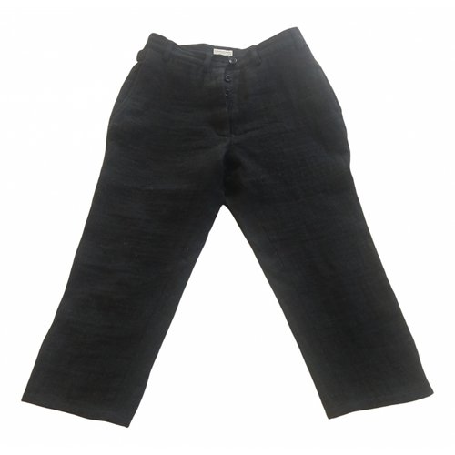 Pre-owned Dries Van Noten Wool Trousers In Grey