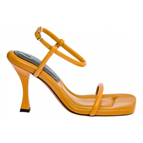 Pre-owned Proenza Schouler Leather Sandals In Orange
