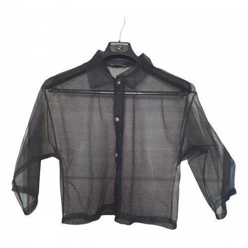 Pre-owned Roccobarocco Silk Blouse In Black