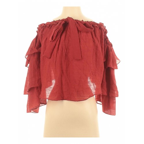Pre-owned Misa Blouse In Red