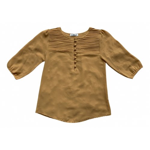 Pre-owned Chloé Silk Blouse In Yellow