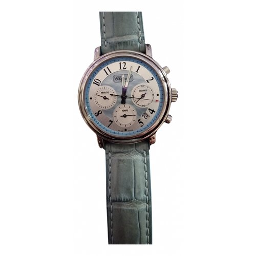 Pre-owned Chopard Mille Miglia Elton John White Gold Watch In Blue