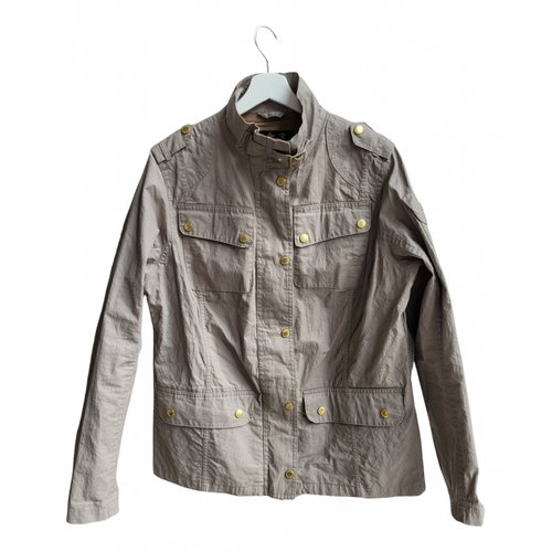 Pre-owned Barbour Linen Jacket In Khaki