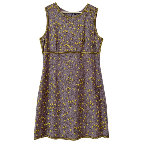 Pre-owned French Connection Glitter Mini Dress In Purple