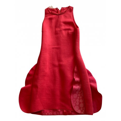 Pre-owned Giambattista Valli Silk Mid-length Dress In Red