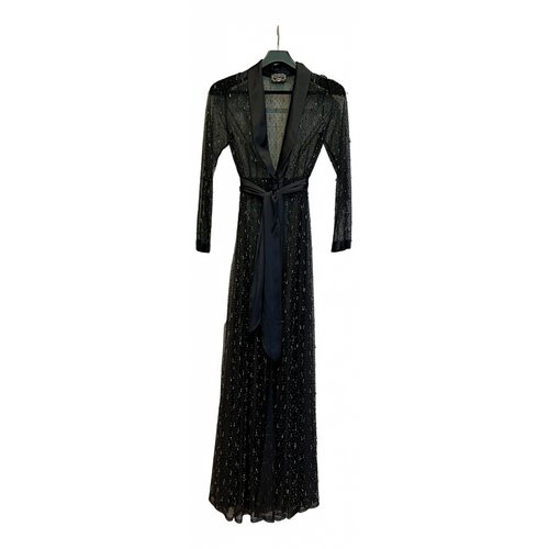 Pre-owned Agent Provocateur Silk Maxi Dress In Black