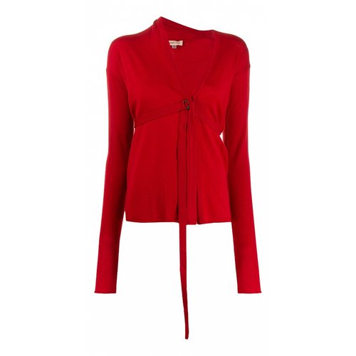 Pre-owned Romeo Gigli Wool Cardigan In Red