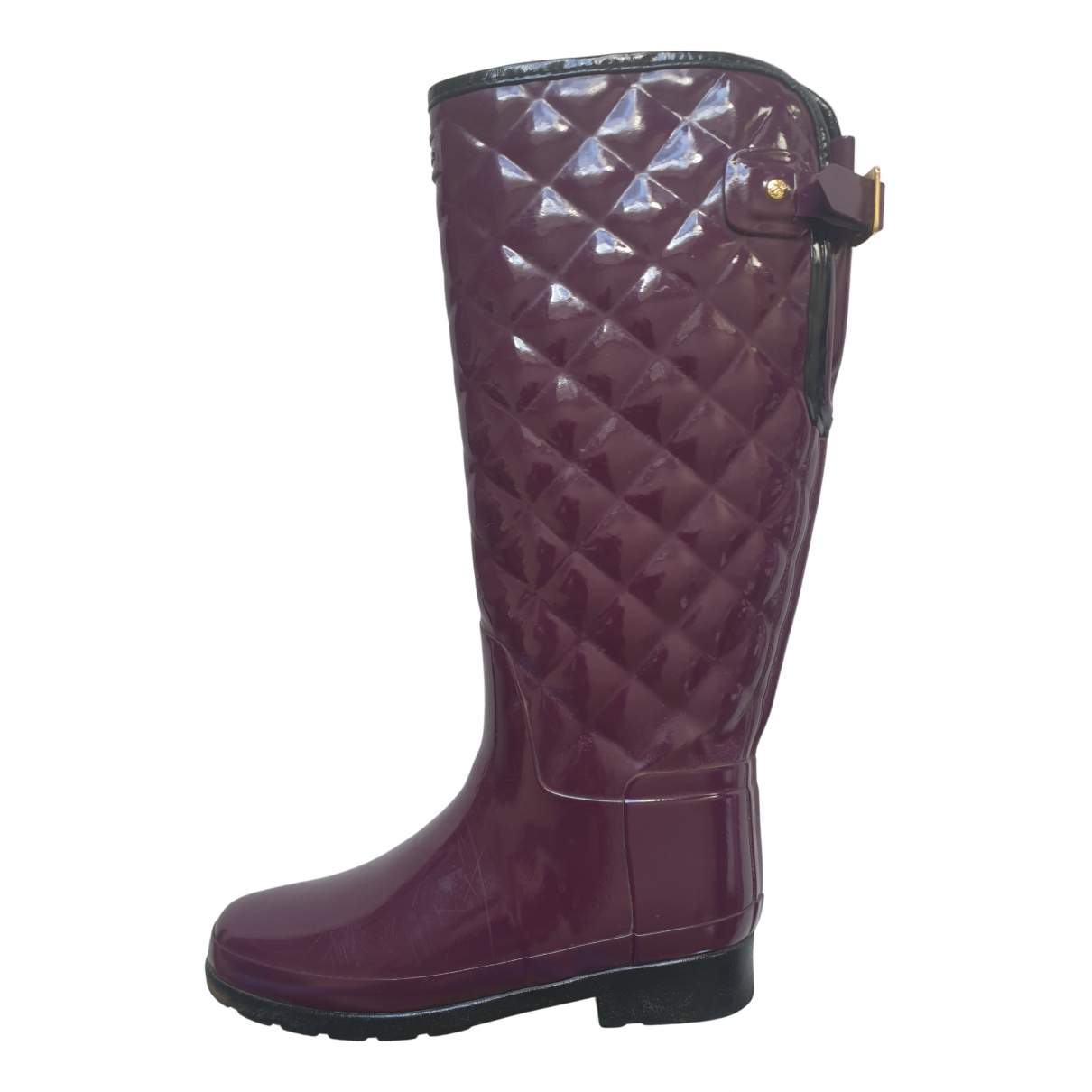 Pre-owned Hunter Wellington Boots In 