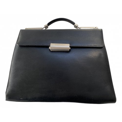 Pre-owned Mandarina Duck Leather Tote In Black