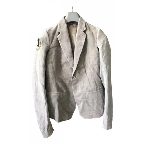 Pre-owned Rick Owens Linen Jacket In Grey