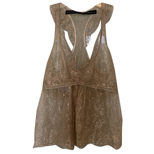 Pre-owned Barbara Bui Lace Top In Gold