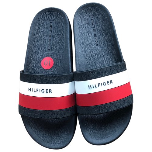 Pre-owned Tommy Hilfiger Sandals In Blue