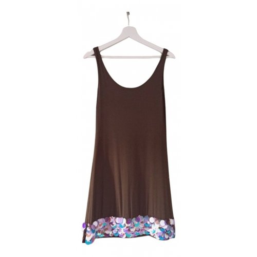 Pre-owned Fisico Dress In Brown