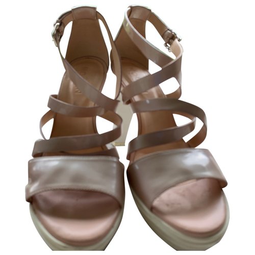 Pre-owned Hogan Leather Sandal In Pink