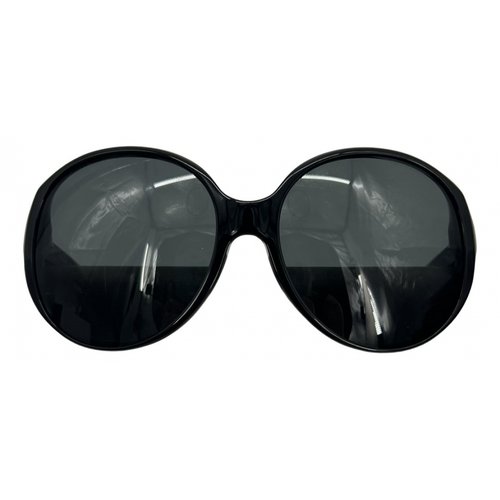 Pre-owned Chanel Oversized Sunglasses In Black