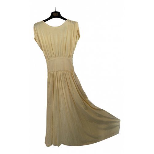 Pre-owned Erika Cavallini Mid-length Dress In Yellow
