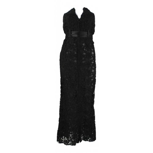 Pre-owned Chanel Lace Maxi Dress In Black | ModeSens