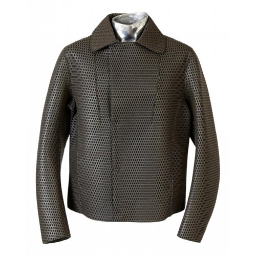 Pre-owned Emporio Armani Leather Vest In Brown