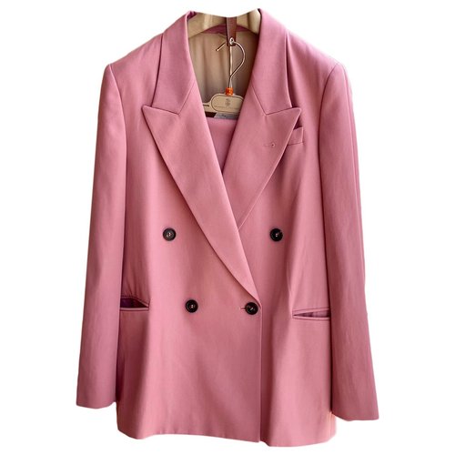 Pre-owned Brunello Cucinelli Wool Suit Jacket In Pink