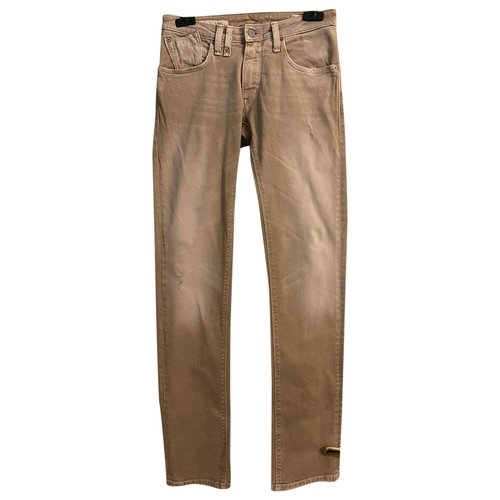 Pre-owned Cycle Straight Jeans In Beige