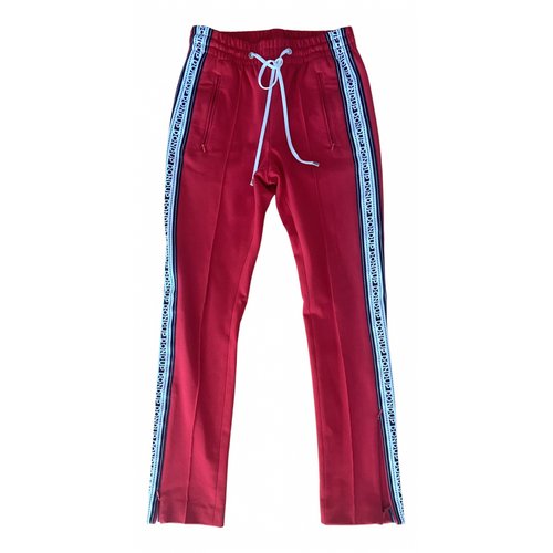 Pre-owned Dondup Trousers In Red
