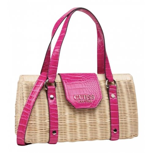 Pre-owned Guess Tote In Beige
