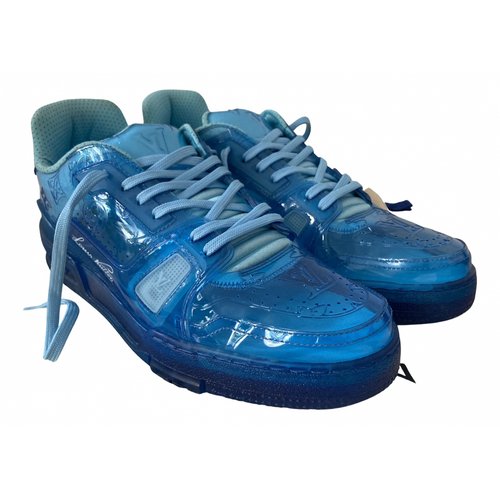 Pre-owned Louis Vuitton Lv Trainer Low Trainers In Blue