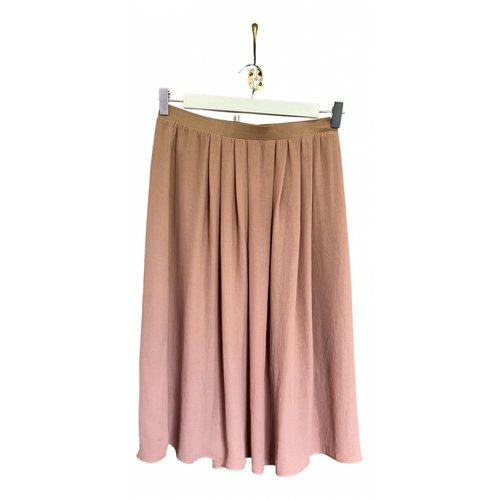 Pre-owned American Vintage Silk Mid-length Skirt In Pink