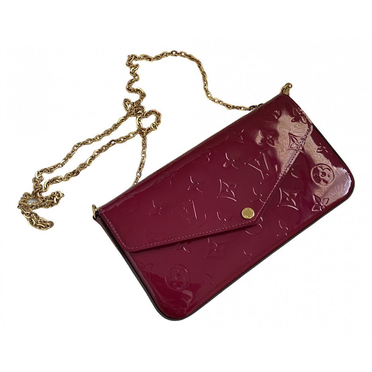 Pre-owned Louis Vuitton Fã©licie Patent Leather Crossbody Bag In Red |  ModeSens