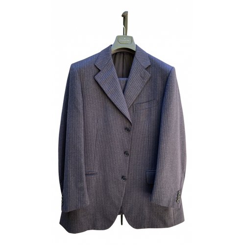 Pre-owned Cantarelli Wool Suit In Blue
