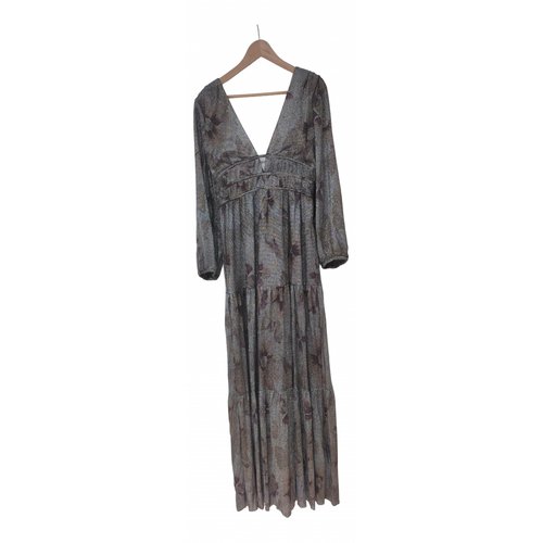 Pre-owned Ba&sh Maxi Dress In Silver