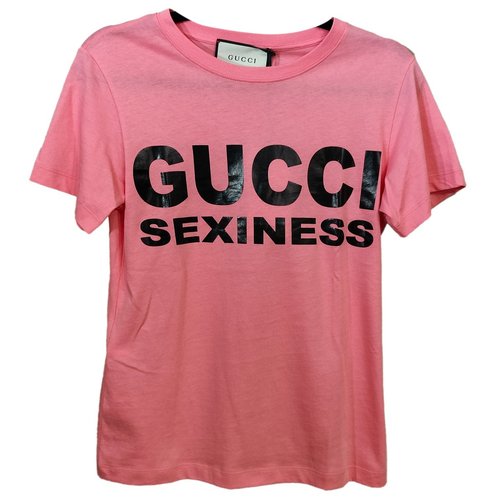 Pre-owned Gucci T-shirt In Pink