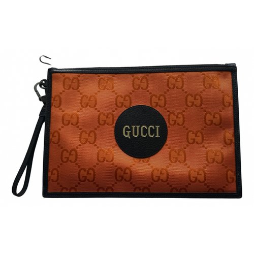 Pre-owned Gucci Cloth Small Bag In Orange