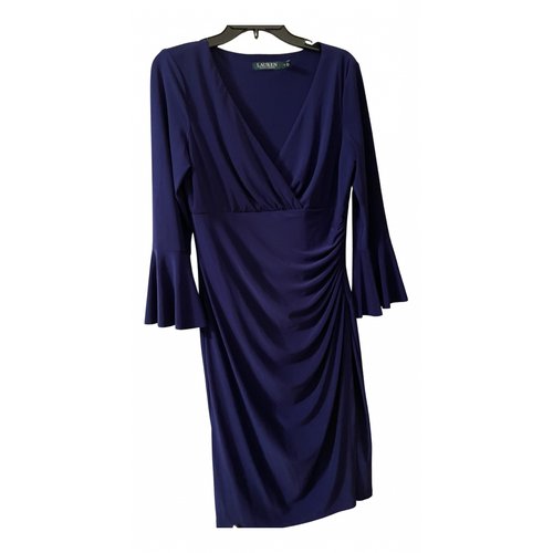 Pre-owned Lauren Ralph Lauren Mid-length Dress In Blue