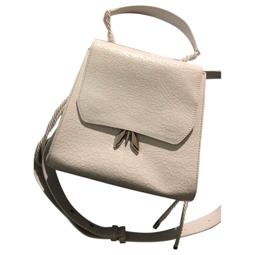 Pre-owned Patrizia Pepe Leather Handbag In White