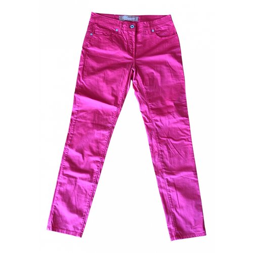 Pre-owned Blumarine Straight Pants In Pink