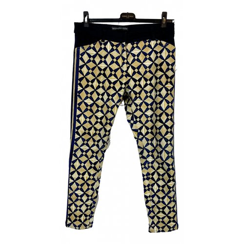 Pre-owned Balenciaga Trousers In Gold